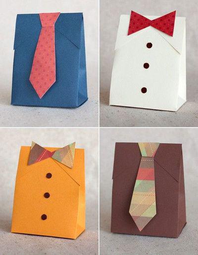 Ako urobiť košeľu z papiera: originálny doplnok k daru